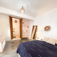 vue salle de bain dans la chambre de casa leone
